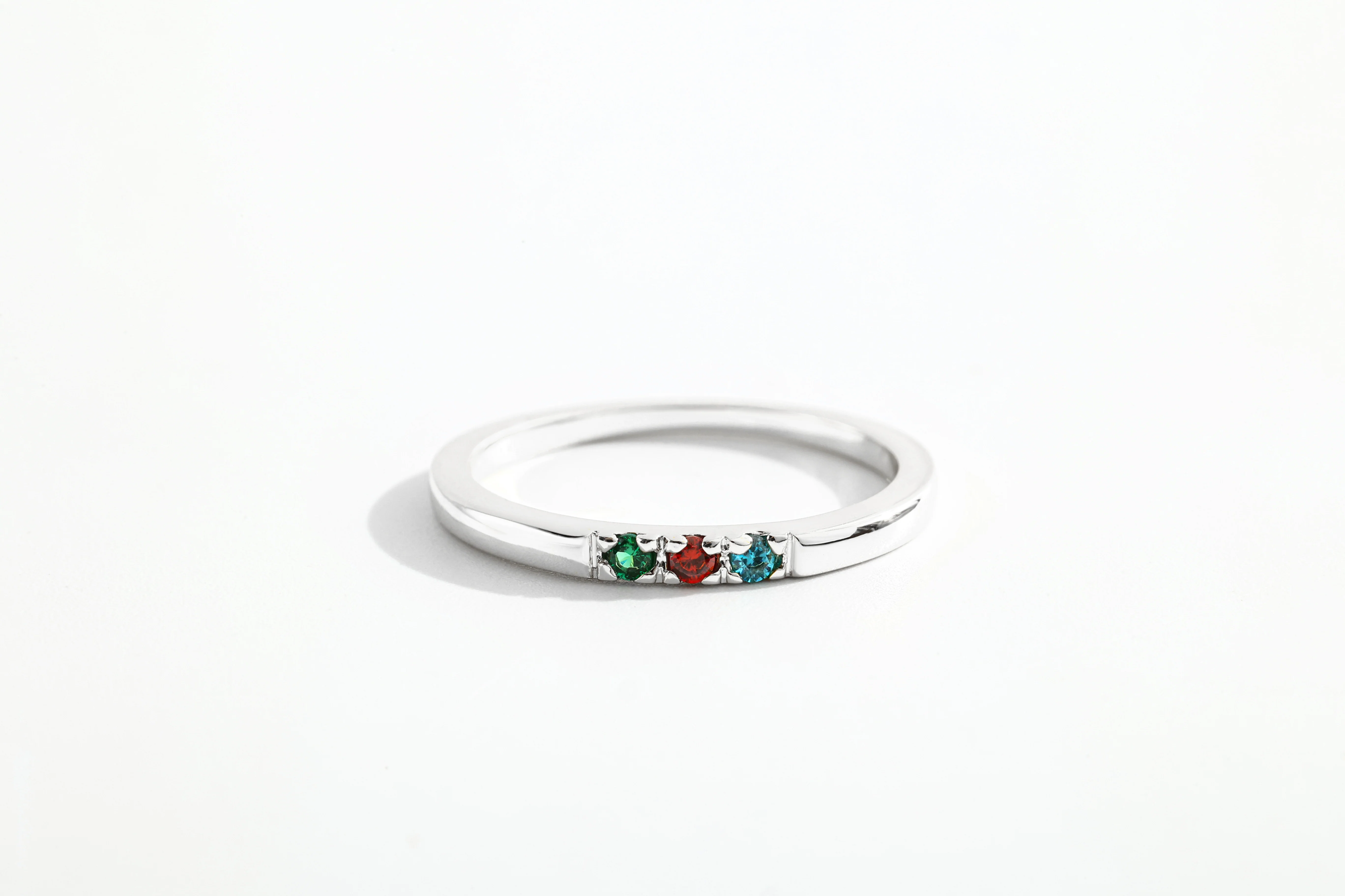 Dainty Stackable Birthstone Ring - Image 7
