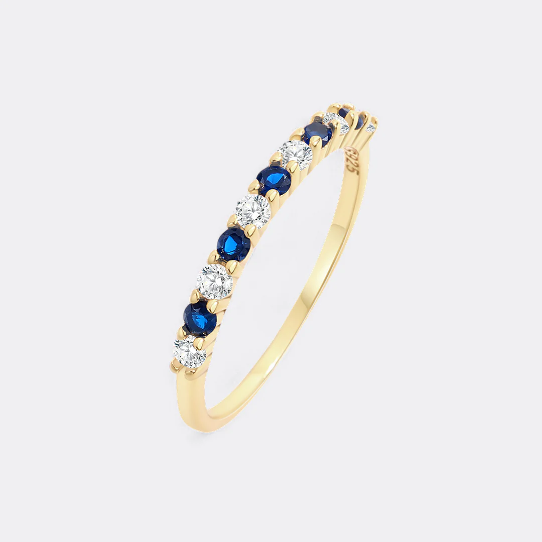 Diamond & Gemstone Stackable Ring - Image 15