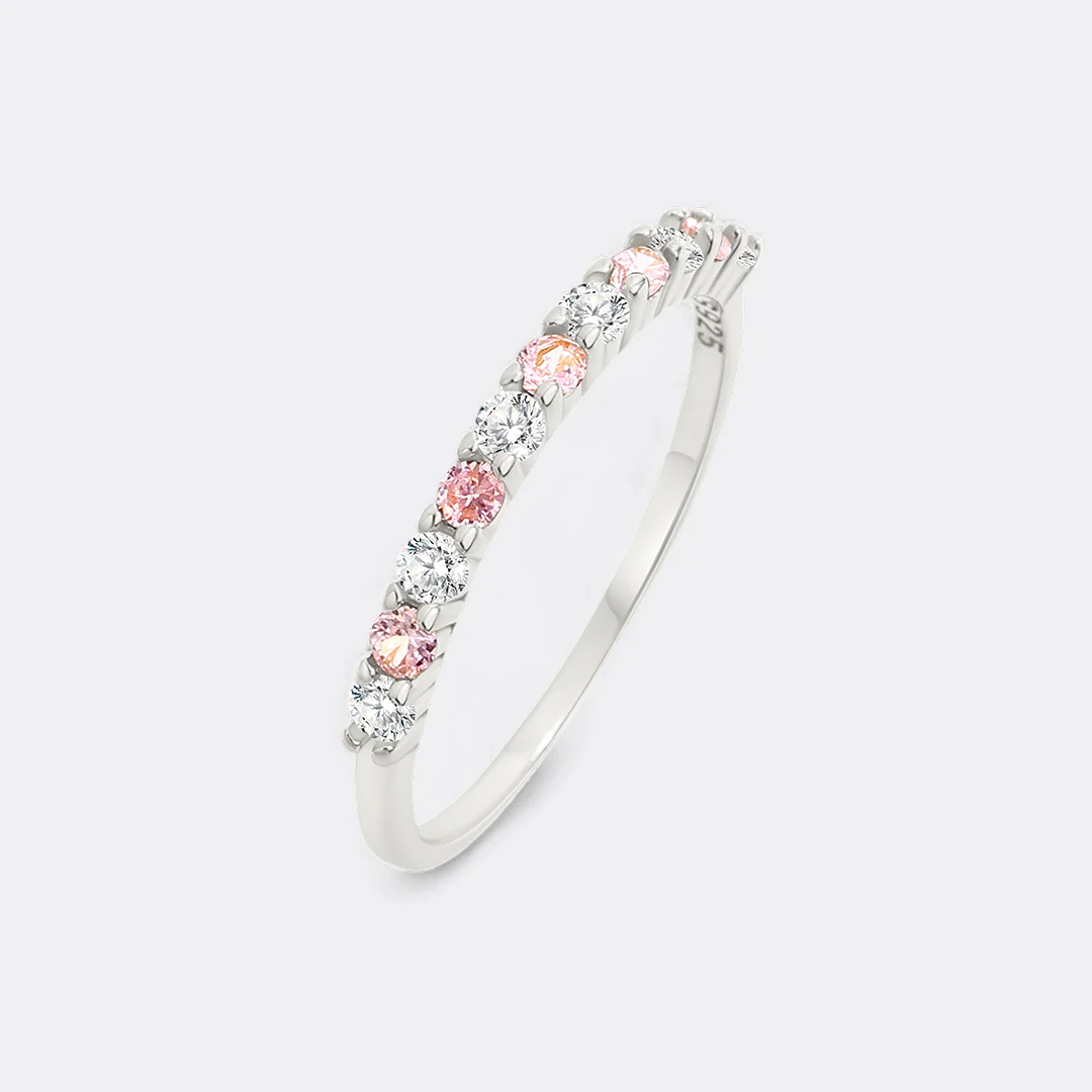 Diamond & Gemstone Stackable Ring - Image 19