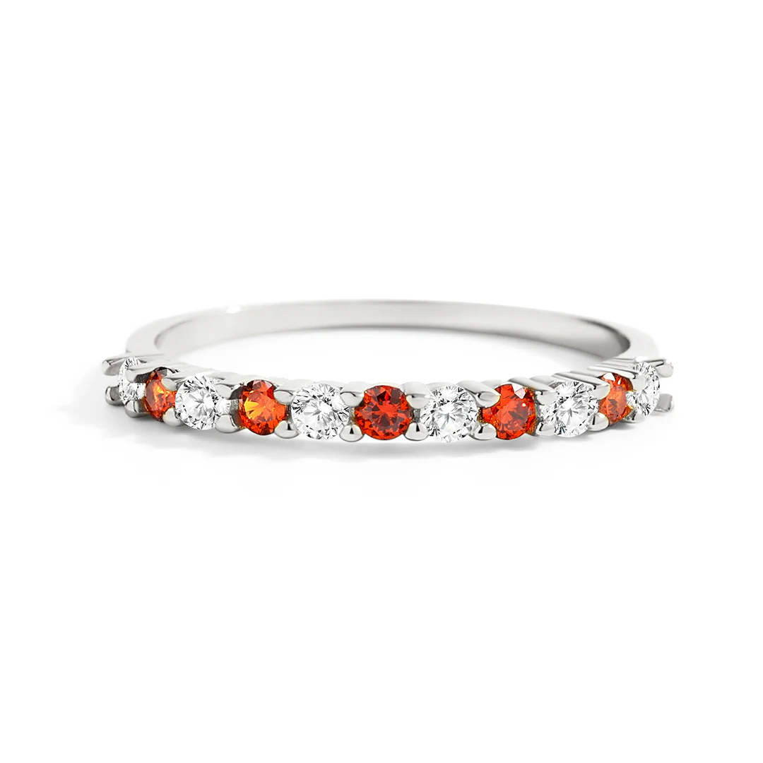 Diamond & Gemstone Stackable Ring - Image 23