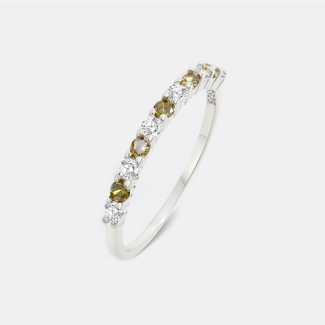Diamond & Gemstone Stackable Ring - Image 25