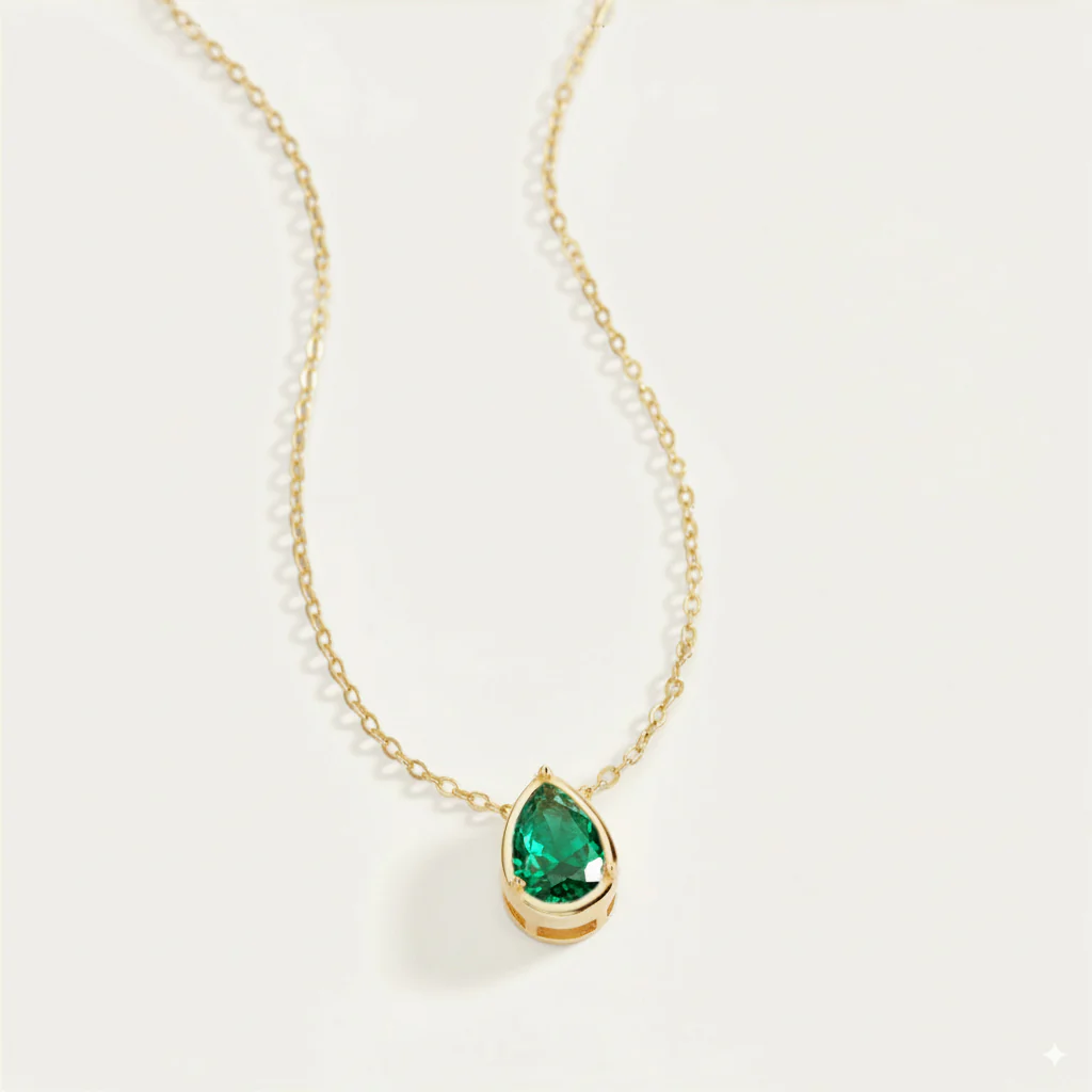 Diamond Teardrop Necklace - Image 18