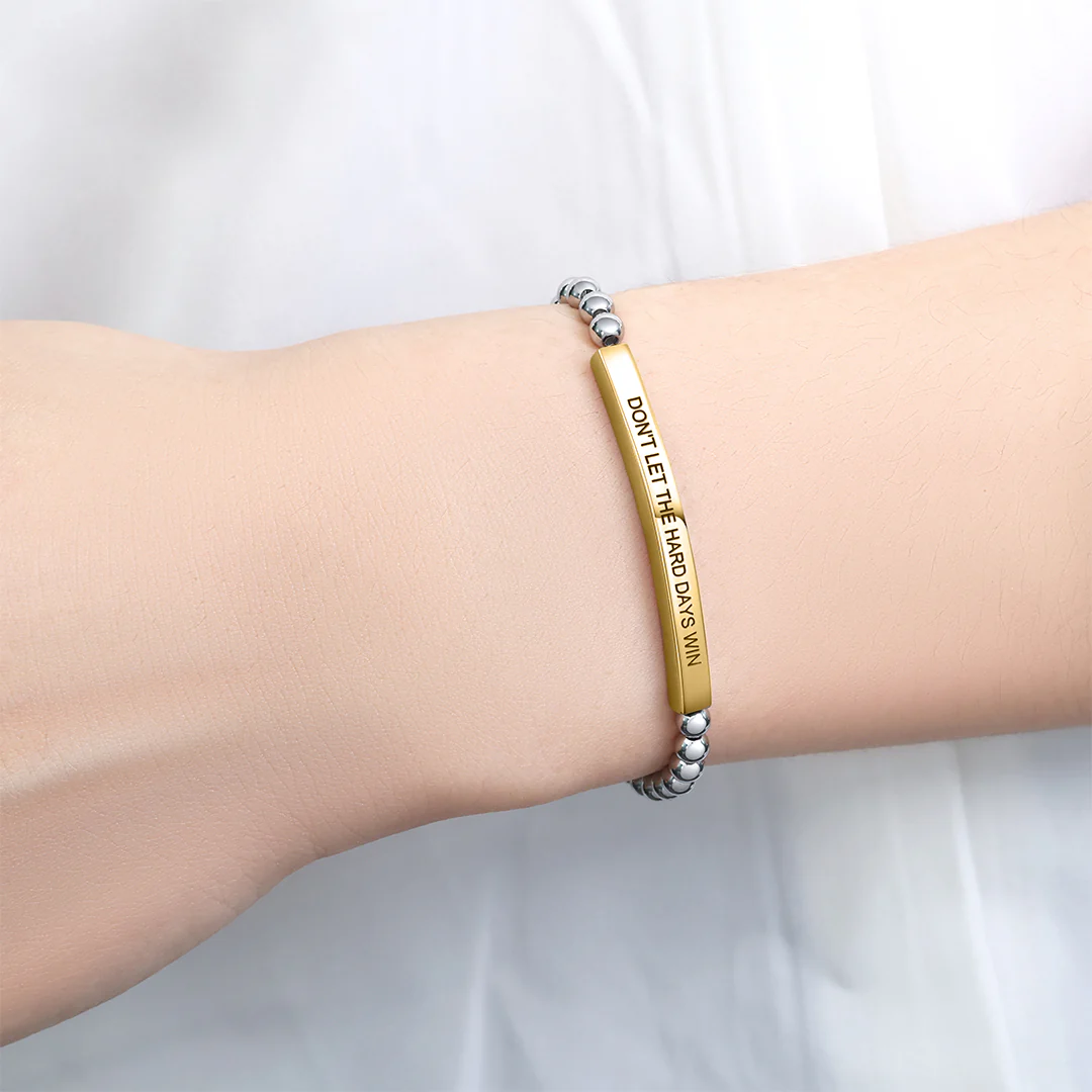 Don't Let The Hard Days Win Beaded Inspire Bracelet - Image 32