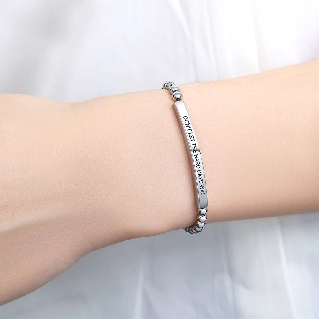 Don't Let The Hard Days Win Beaded Inspire Bracelet - Image 33