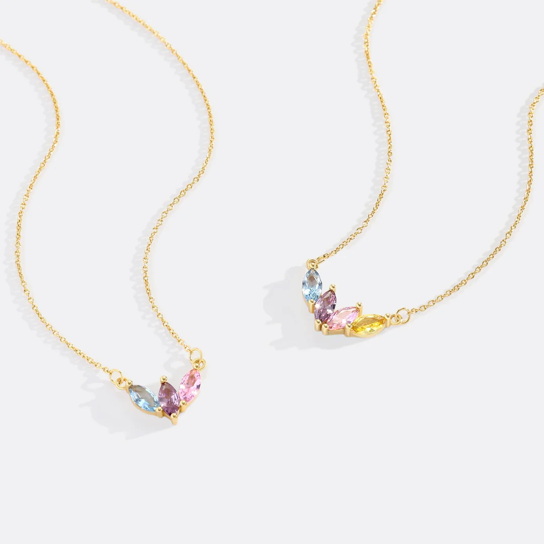 Elegant Family Birthstone Necklace - Image 13