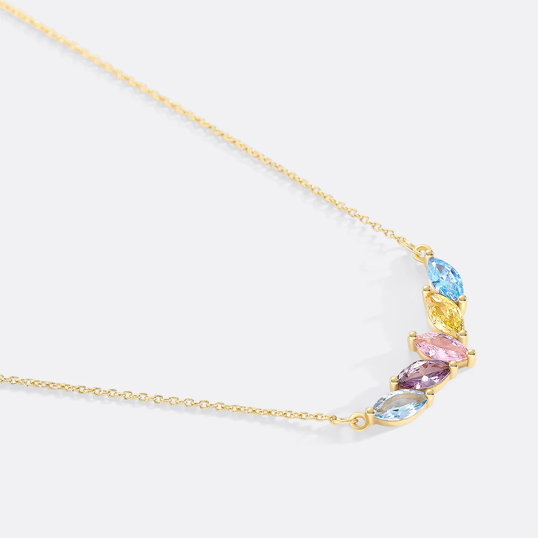 Elegant Family Birthstone Necklace - Image 17