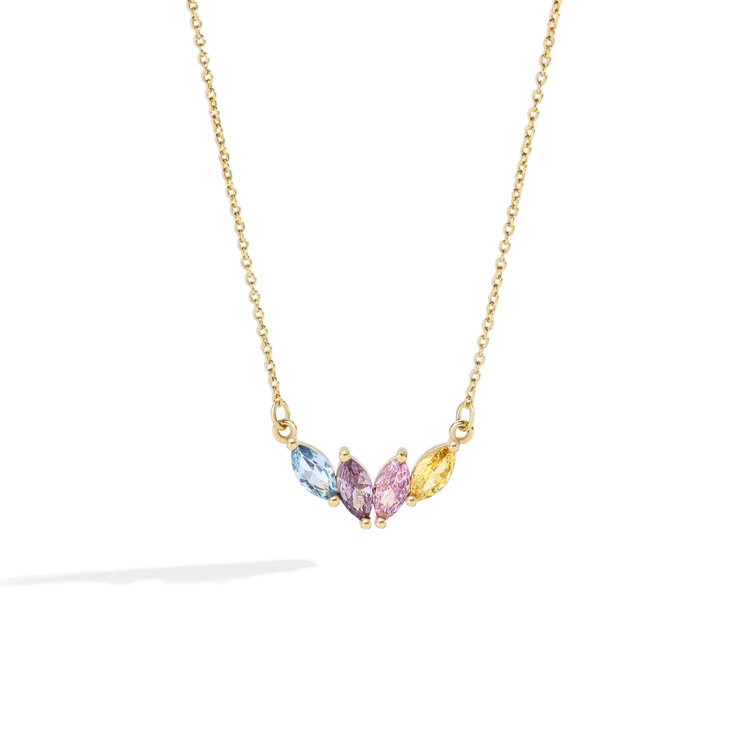 Elegant Family Birthstone Necklace - Image 7