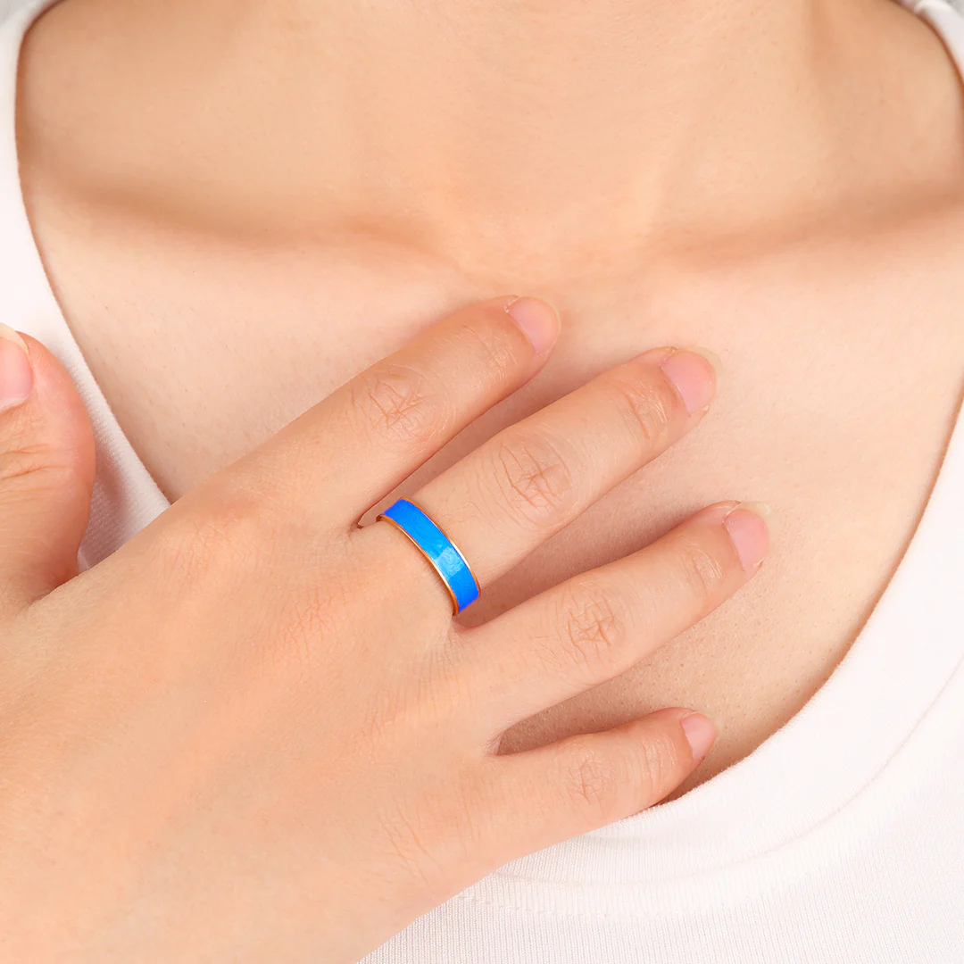 Enamel Band Ring - Image 9