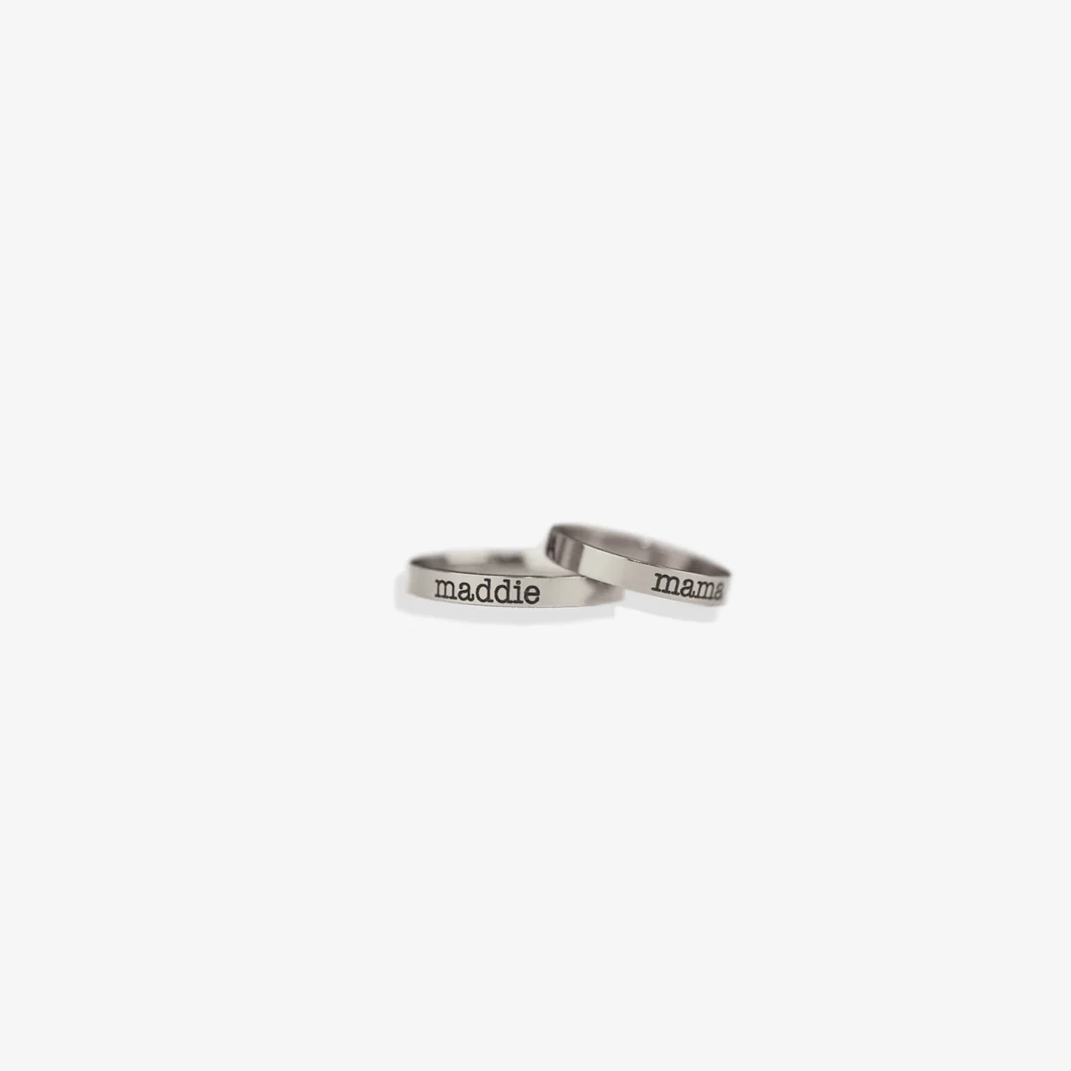 Engraved Stackable Name Ring | 3mm Band - Image 20