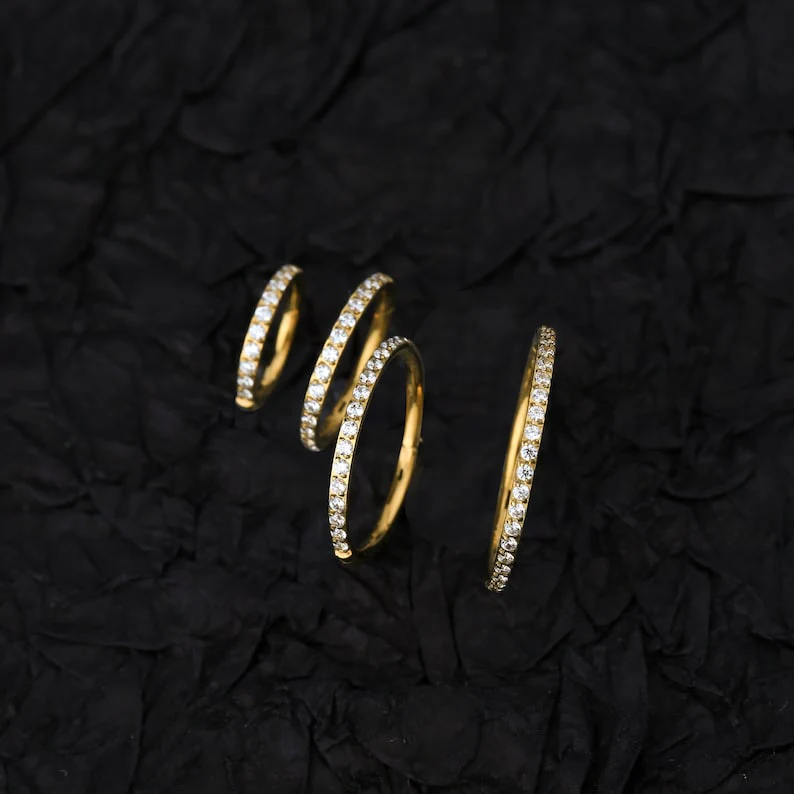 Eternity Crystal Cartilage Hoop Earrings | 16g - Image 21