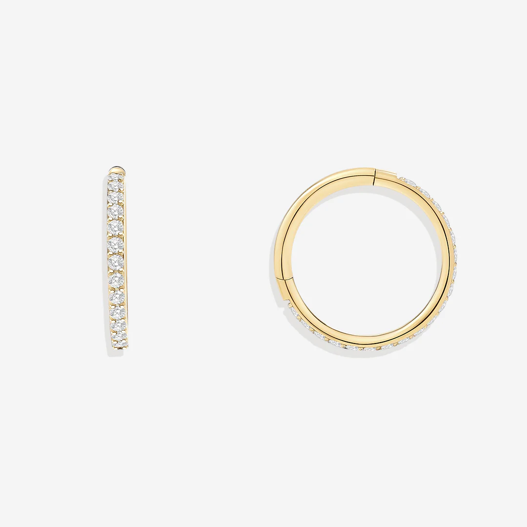 Eternity Crystal Cartilage Hoop Earrings | 16g - Image 27