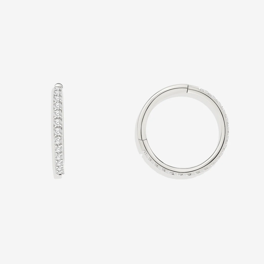 Eternity Crystal Cartilage Hoop Earrings | 16g - Image 29