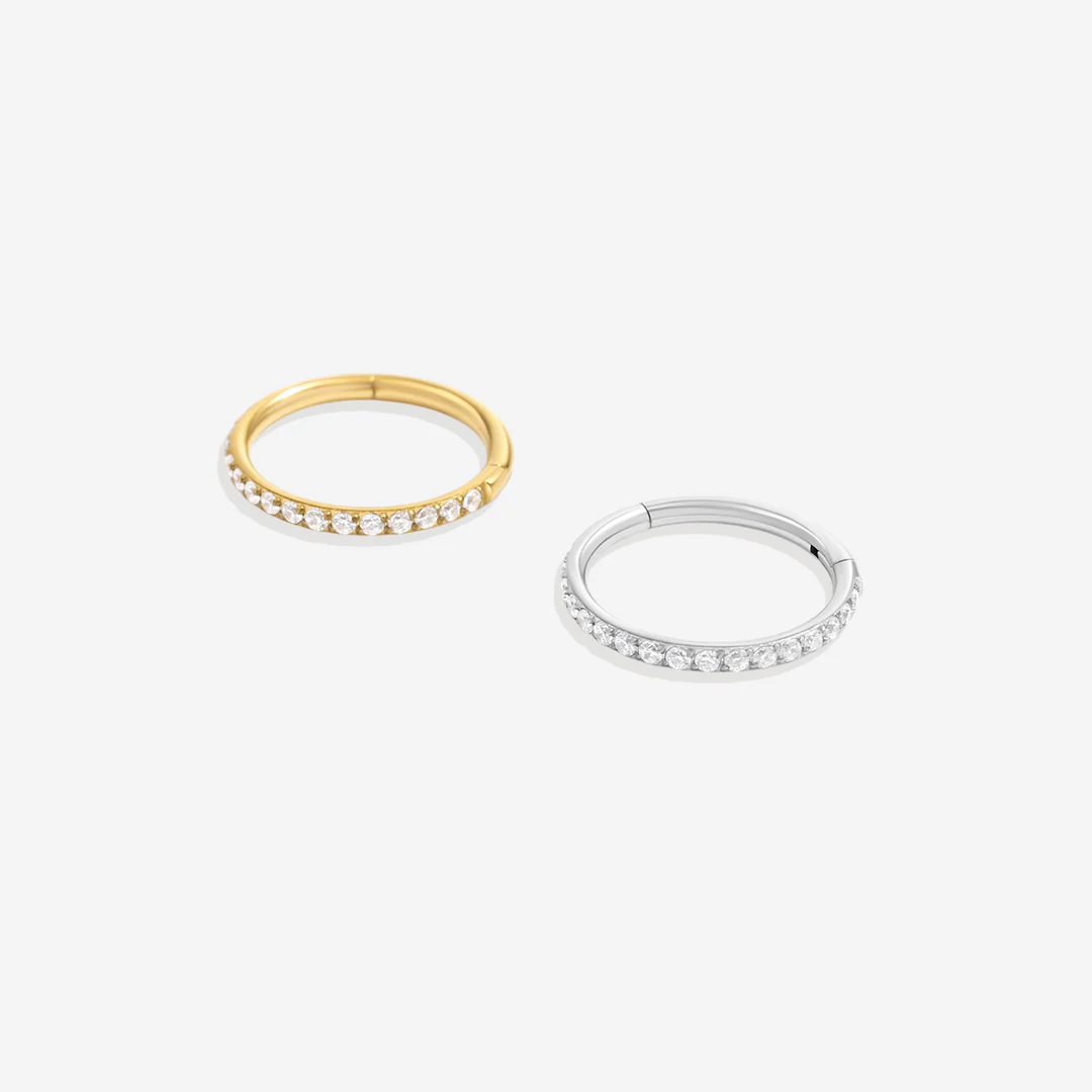 Eternity Crystal Cartilage Hoop Earrings | 16g - Image 33
