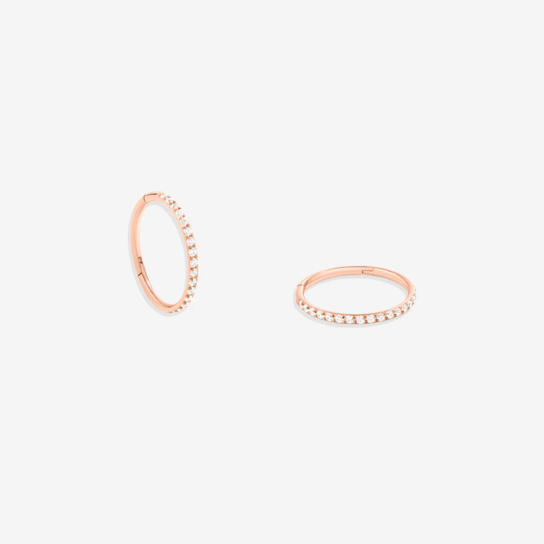 Eternity Crystal Cartilage Hoop Earrings | 16g - Image 38