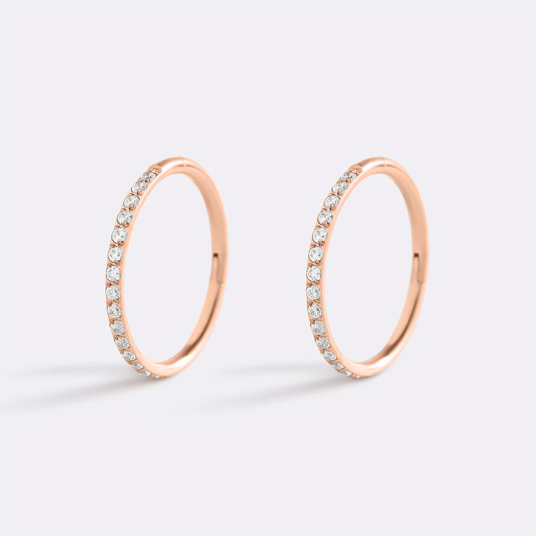 Eternity Crystal Cartilage Hoop Earrings | 16g - Image 48