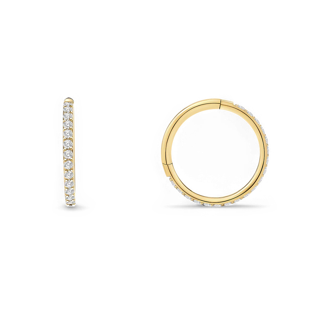 Eternity Crystal Cartilage Hoop Earrings | 16g - Image 5