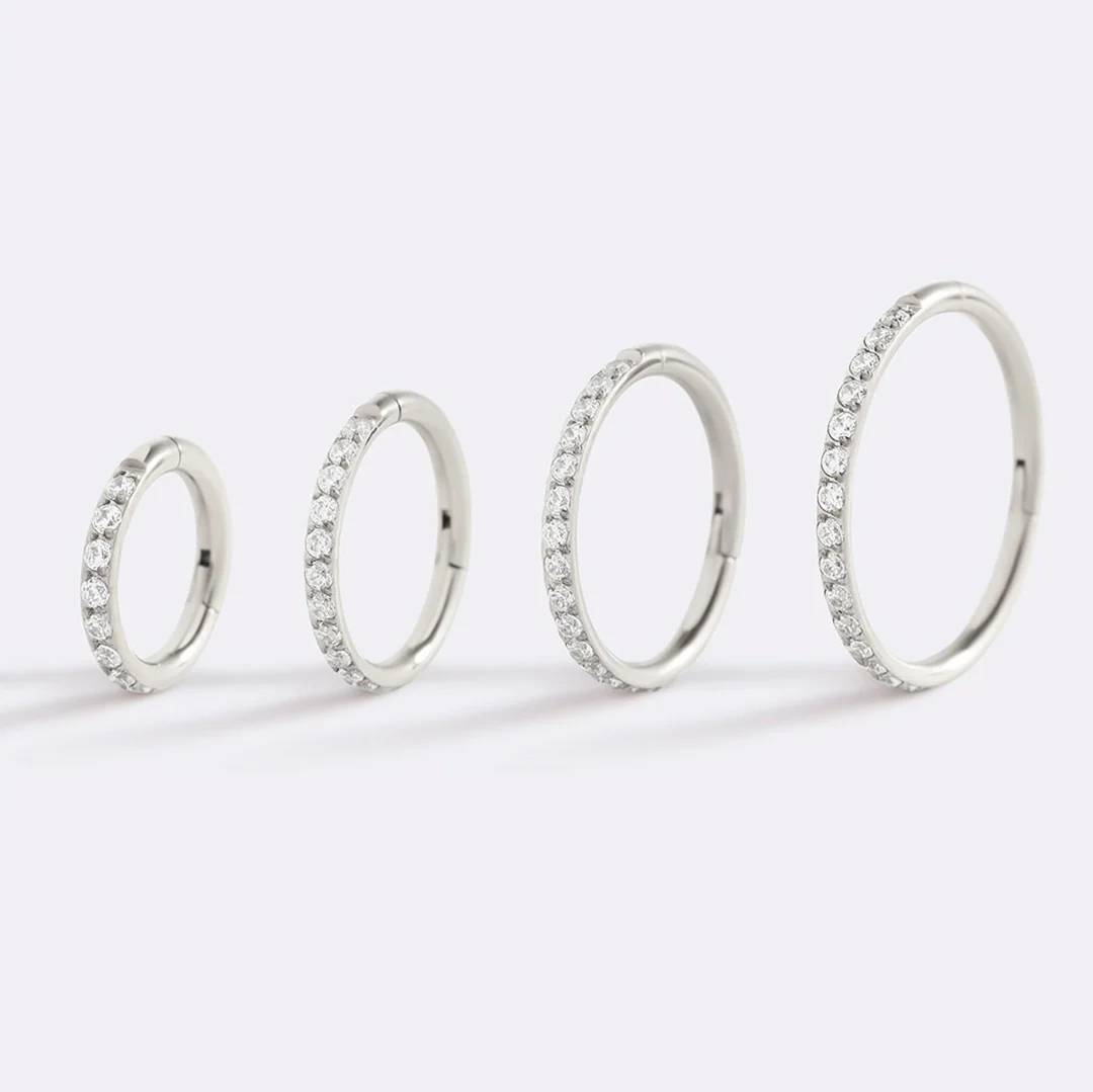 Eternity Crystal Cartilage Hoop Earrings | 16g - Image 52