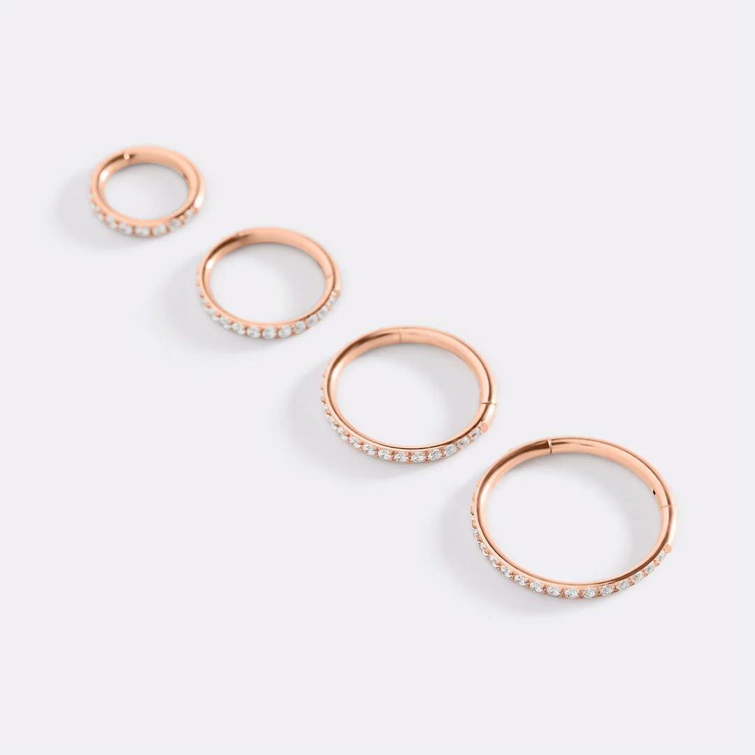 Eternity Crystal Cartilage Hoop Earrings | 16g - Image 54