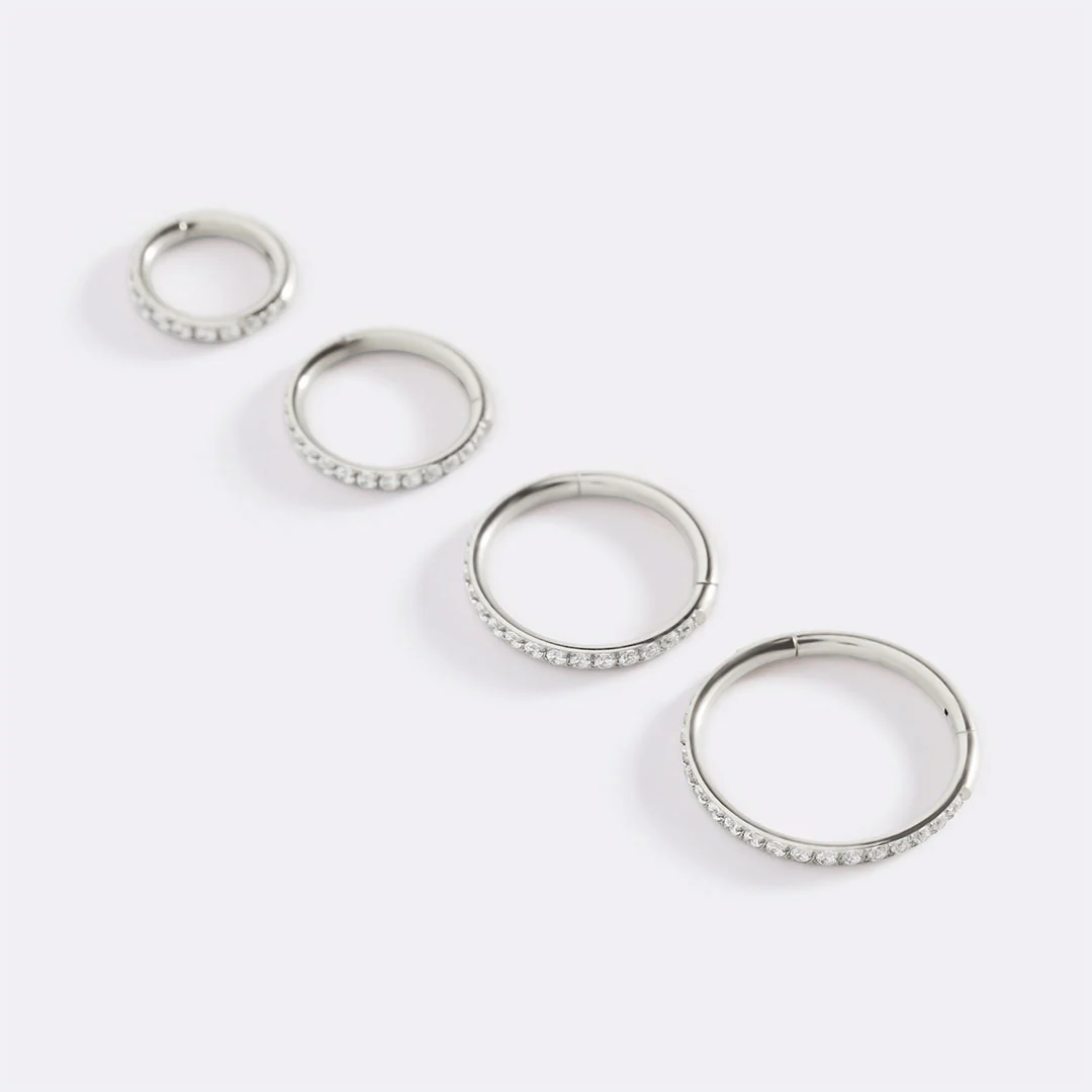 Eternity Crystal Cartilage Hoop Earrings | 16g - Image 55
