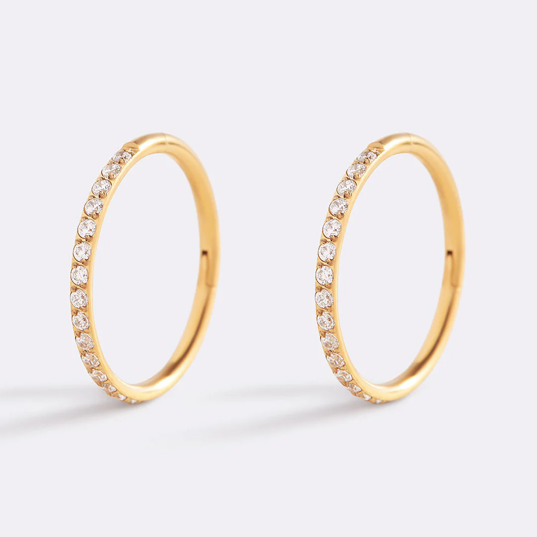 Eternity Crystal Cartilage Hoop Earrings | 16g - Image 59