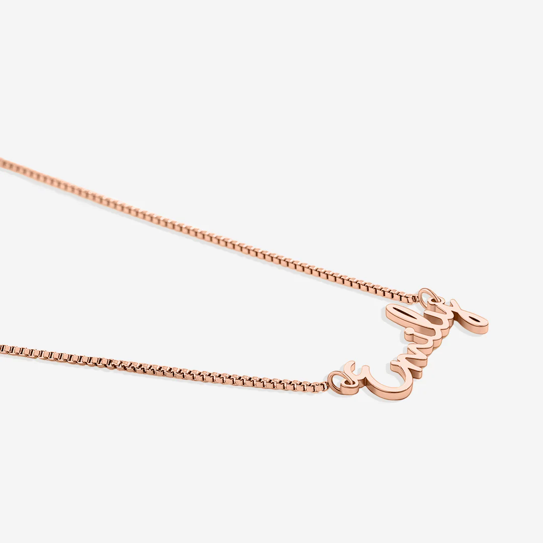 Fairy Name Necklace with Box Chain - Image 11