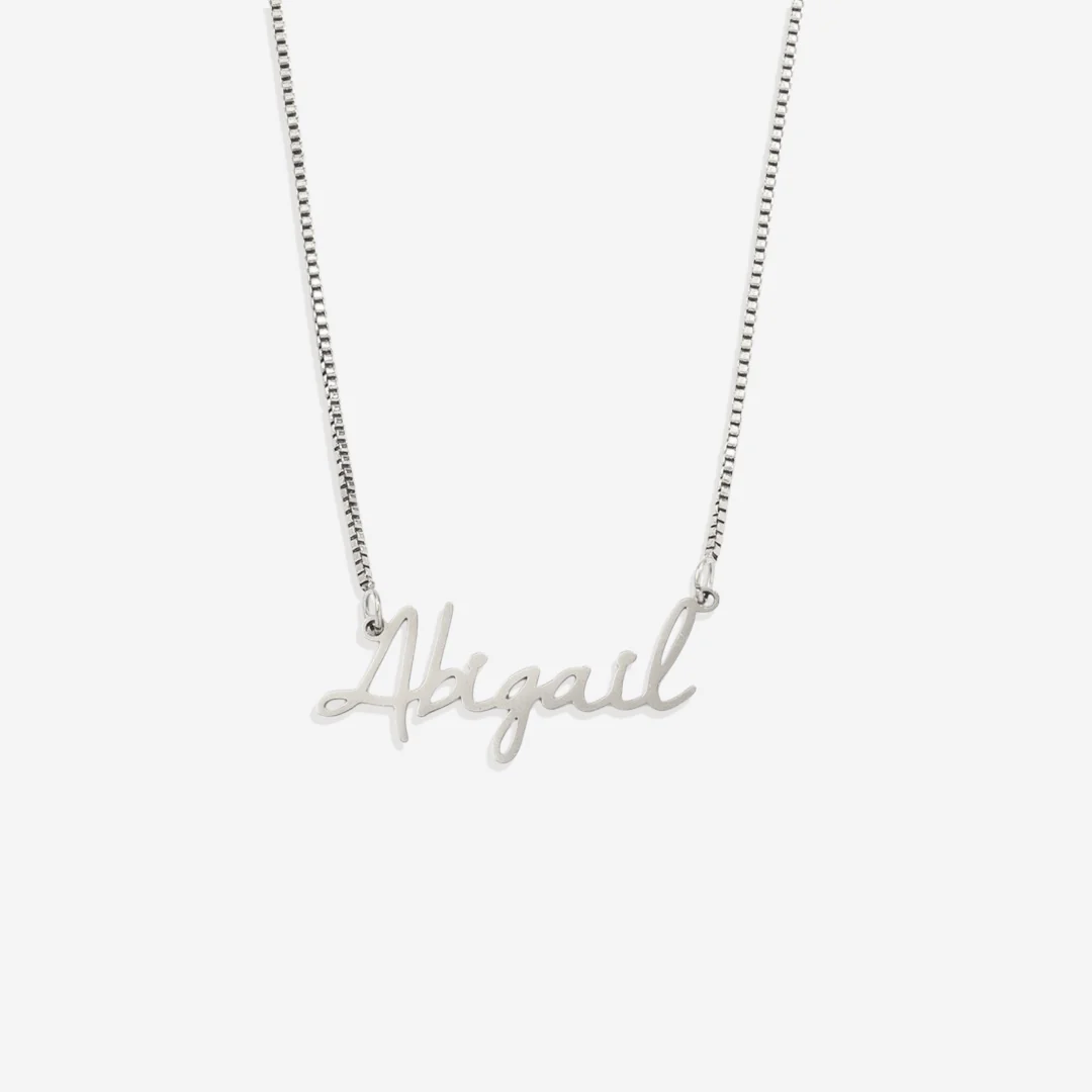 Fairy Name Necklace with Box Chain - Image 19