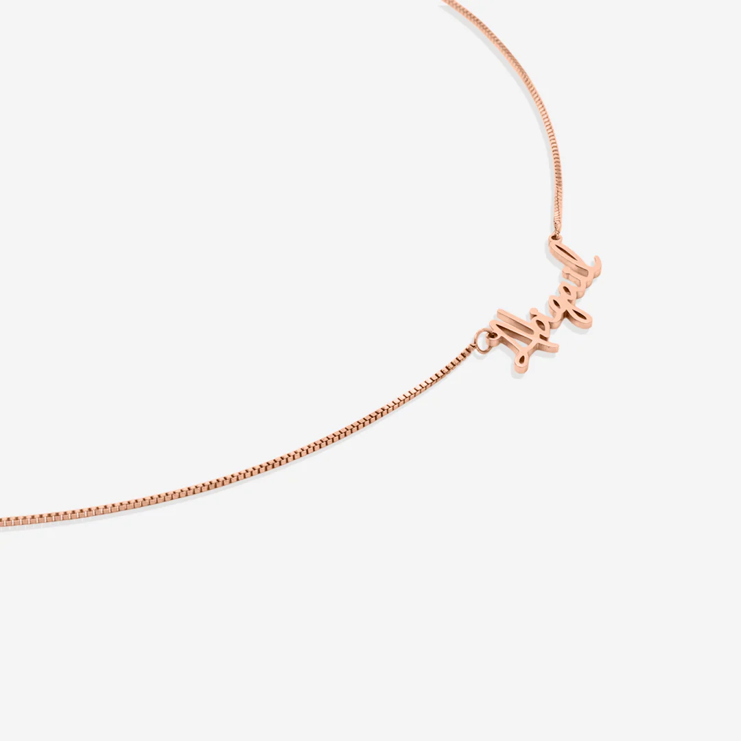 Fairy Name Necklace with Box Chain - Image 27