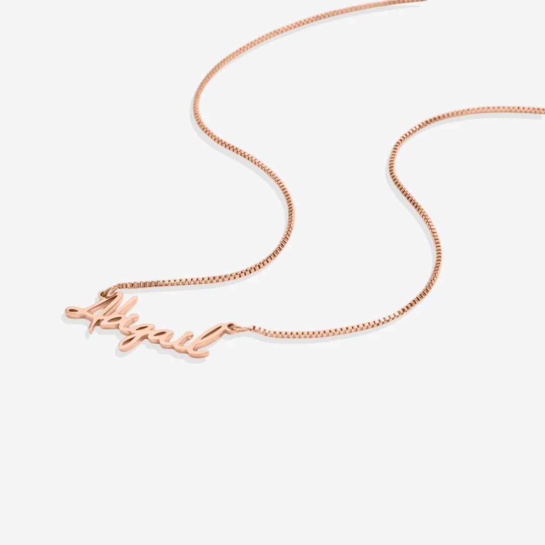 Fairy Name Necklace with Box Chain - Image 47