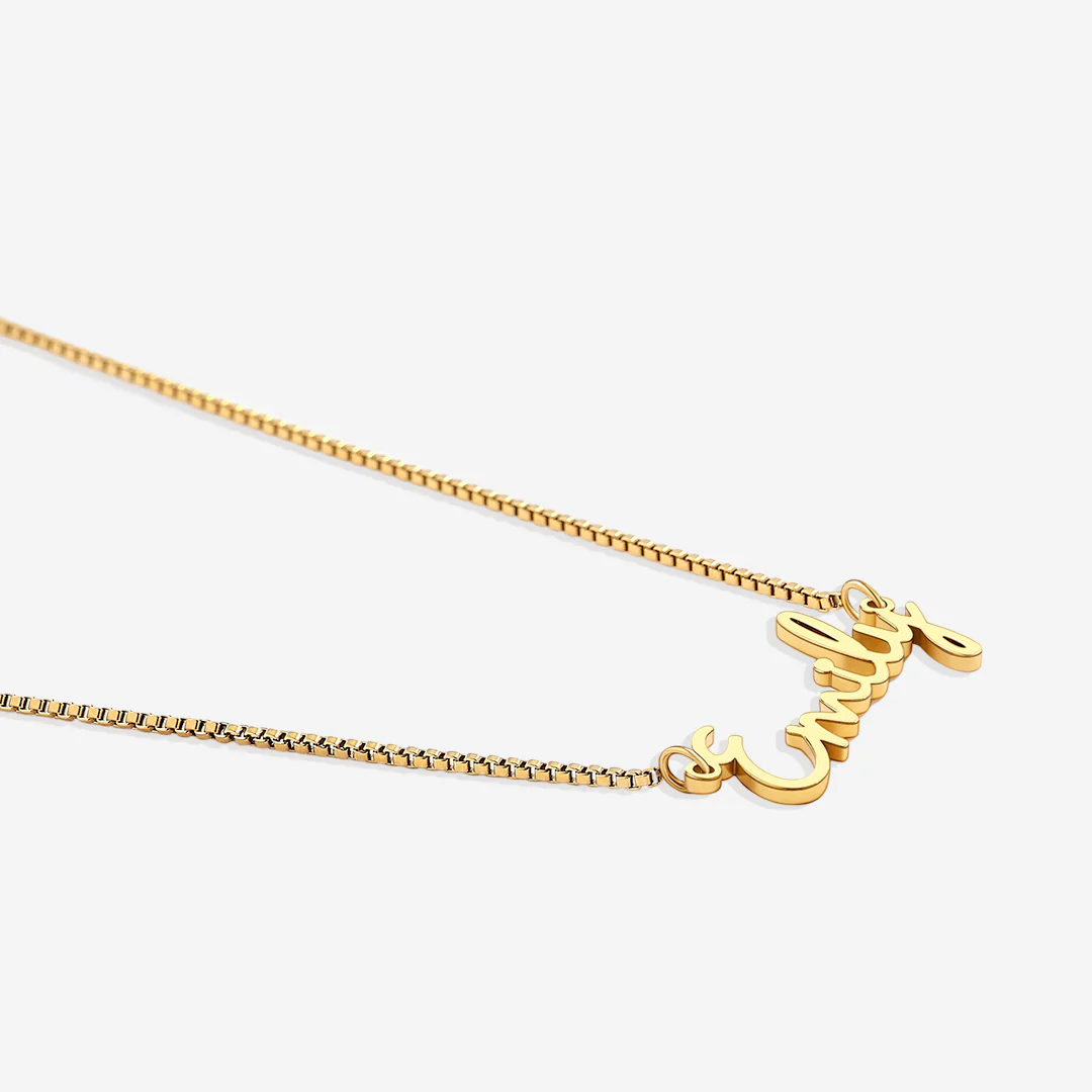 Fairy Name Necklace with Box Chain - Image 5