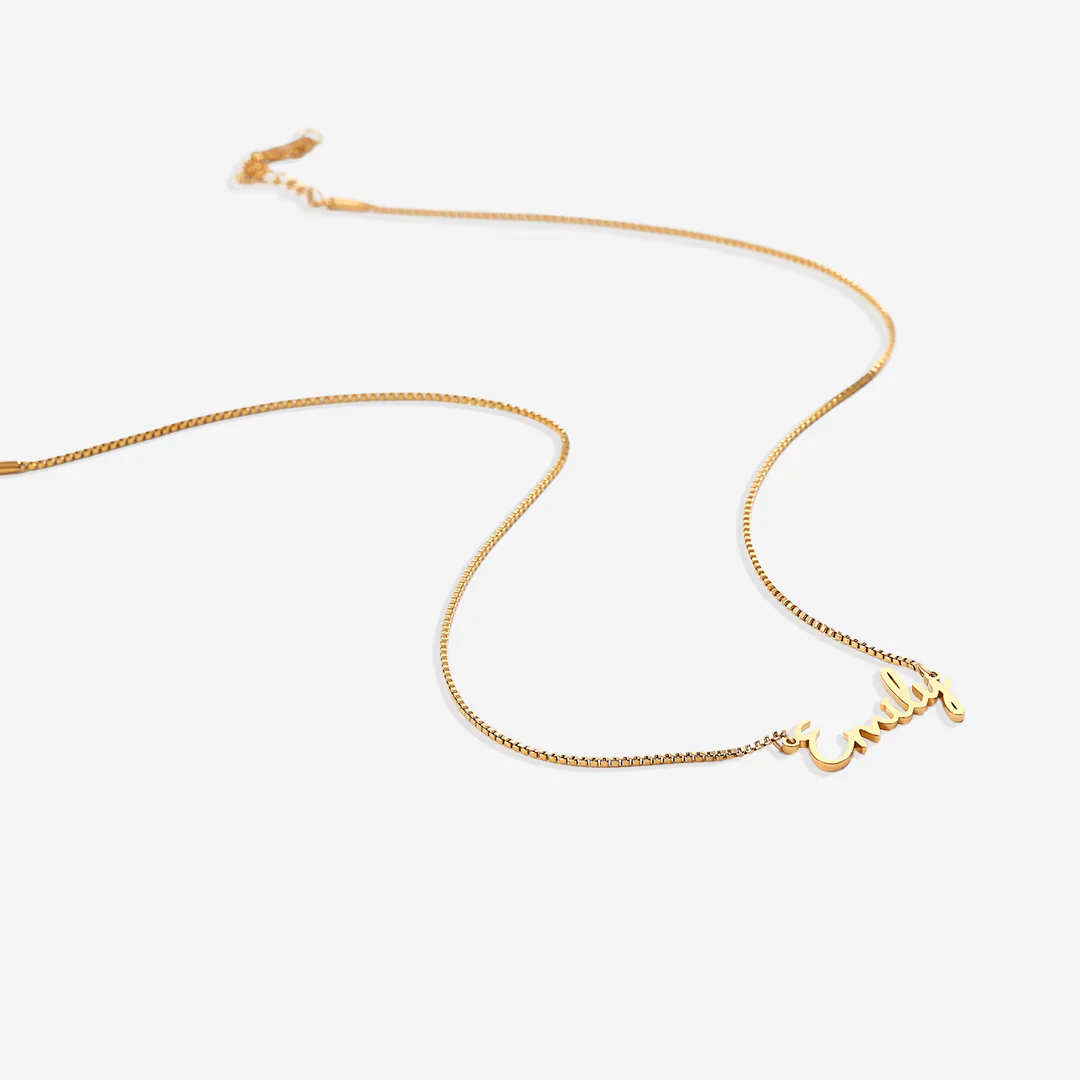Fairy Name Necklace with Box Chain - Image 8