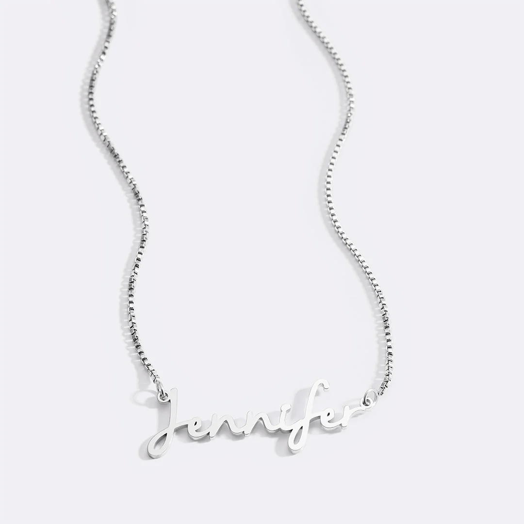 Fairy Name Necklace with Box Chain - Image 81