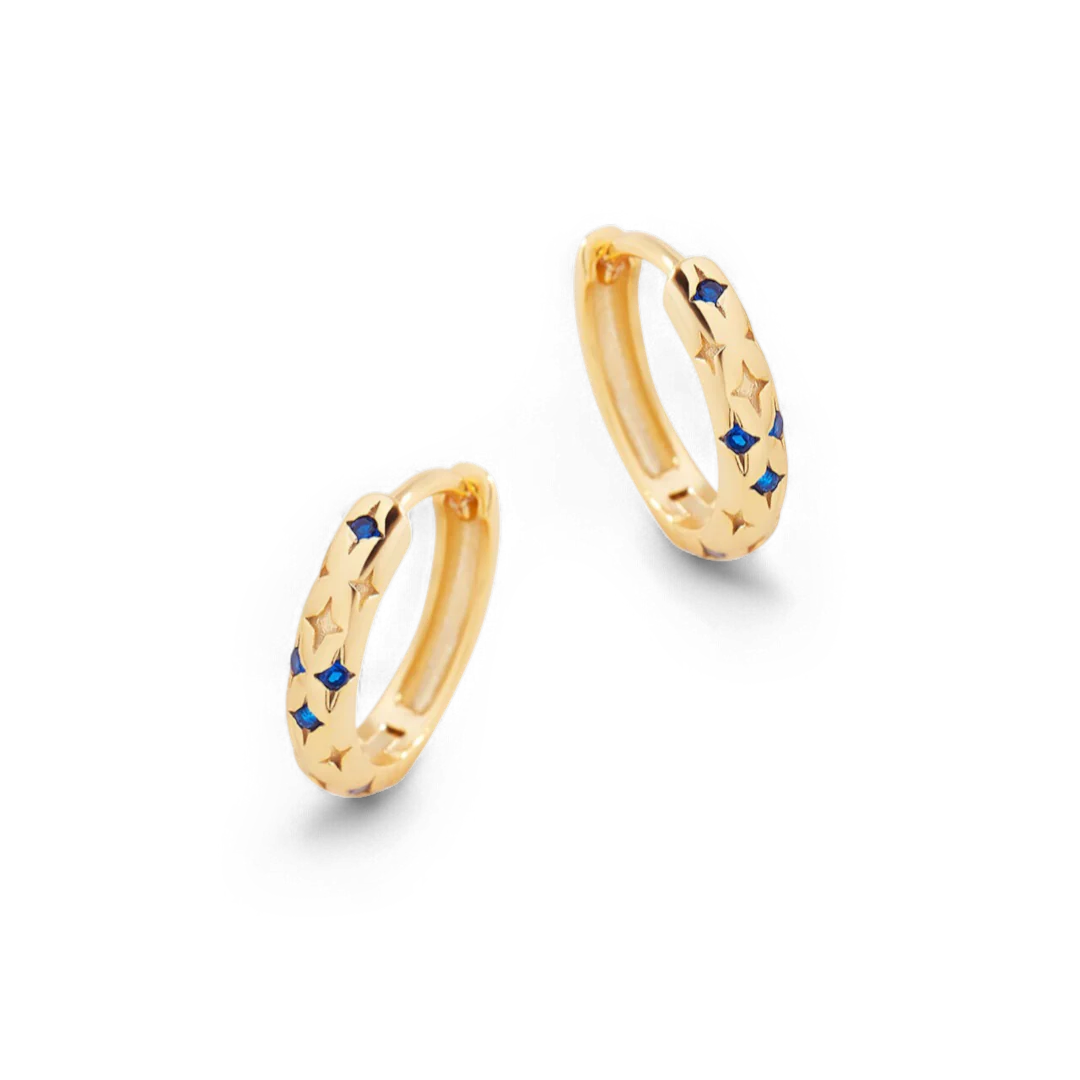 Falling Stars Huggie Hoop Earrings - Image 31