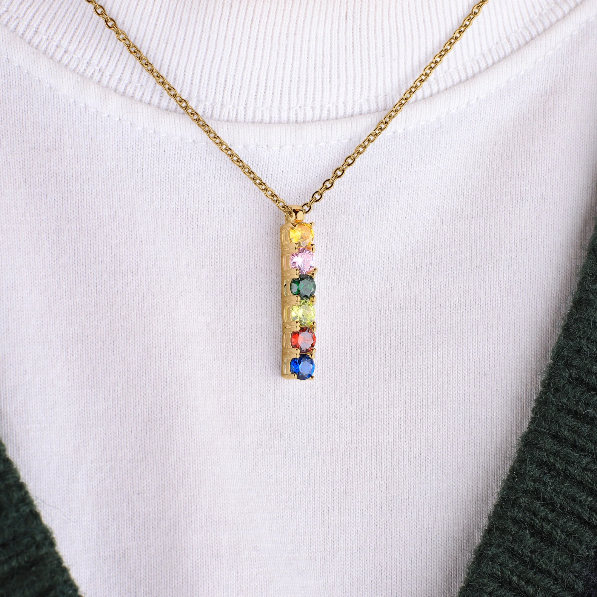 Family Birthstone Necklace - Image 18