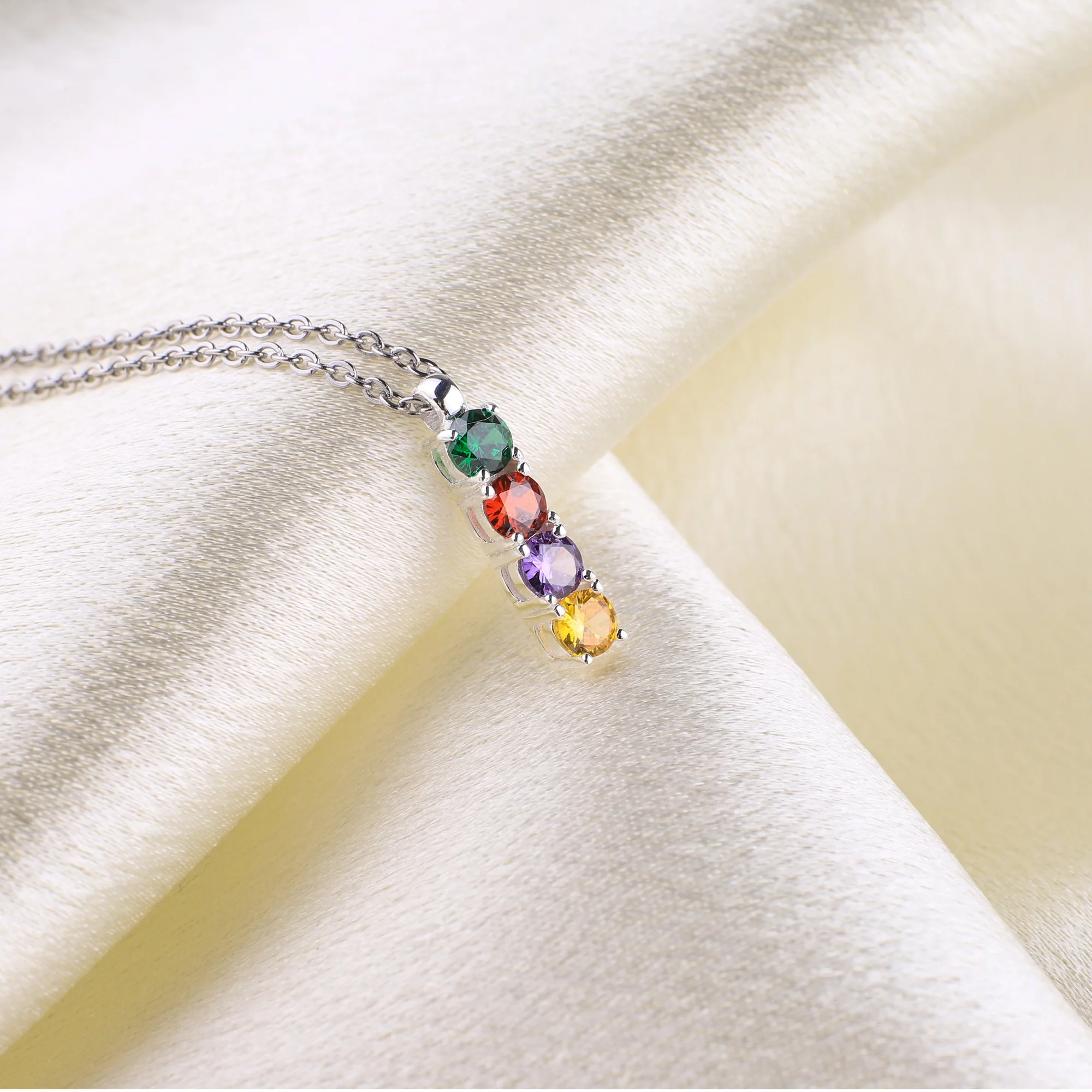 Family Birthstone Necklace - Image 4