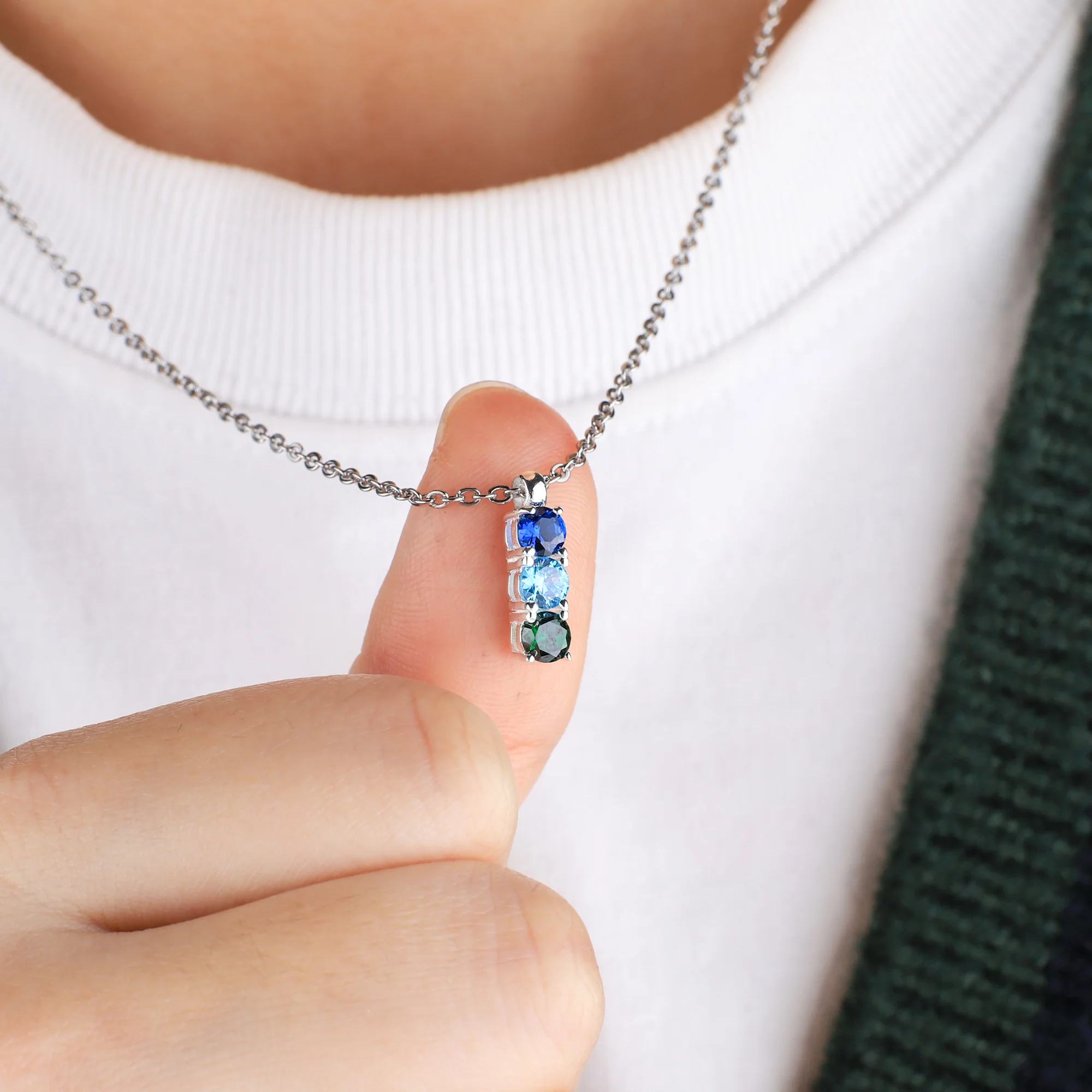 Family Birthstone Necklace - Image 7