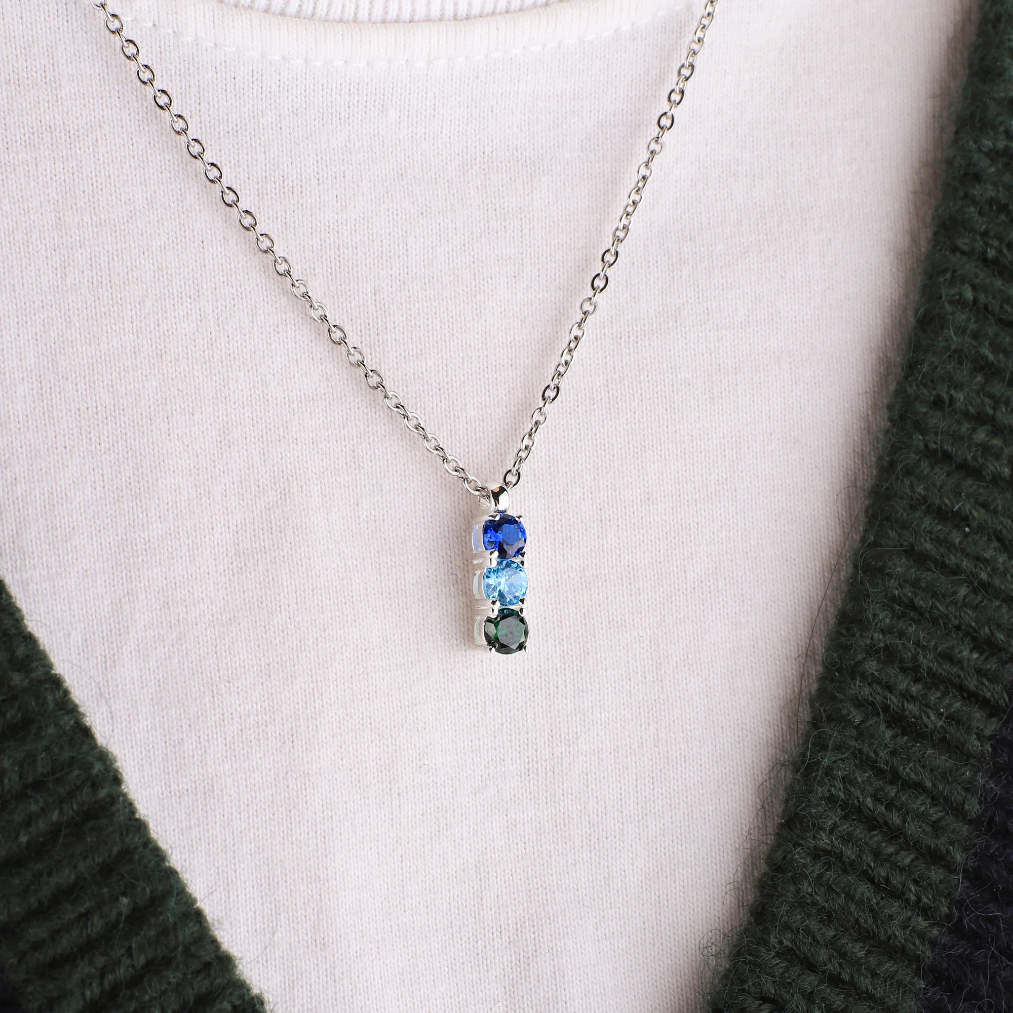 Family Birthstone Necklace - Image 8