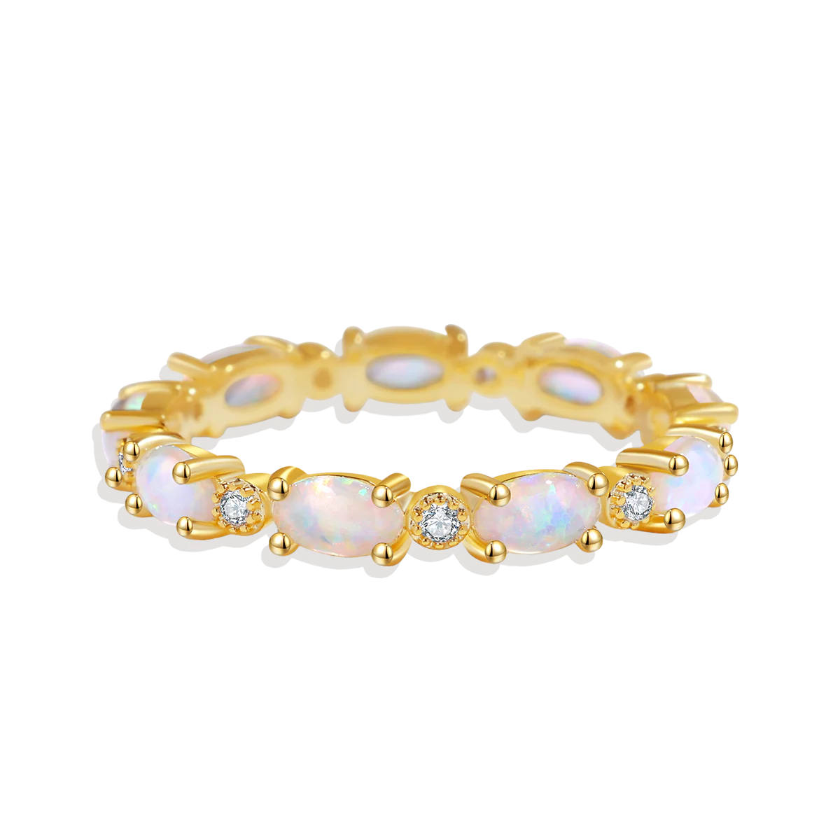 Eternity Fire Opal Ring - Image 13
