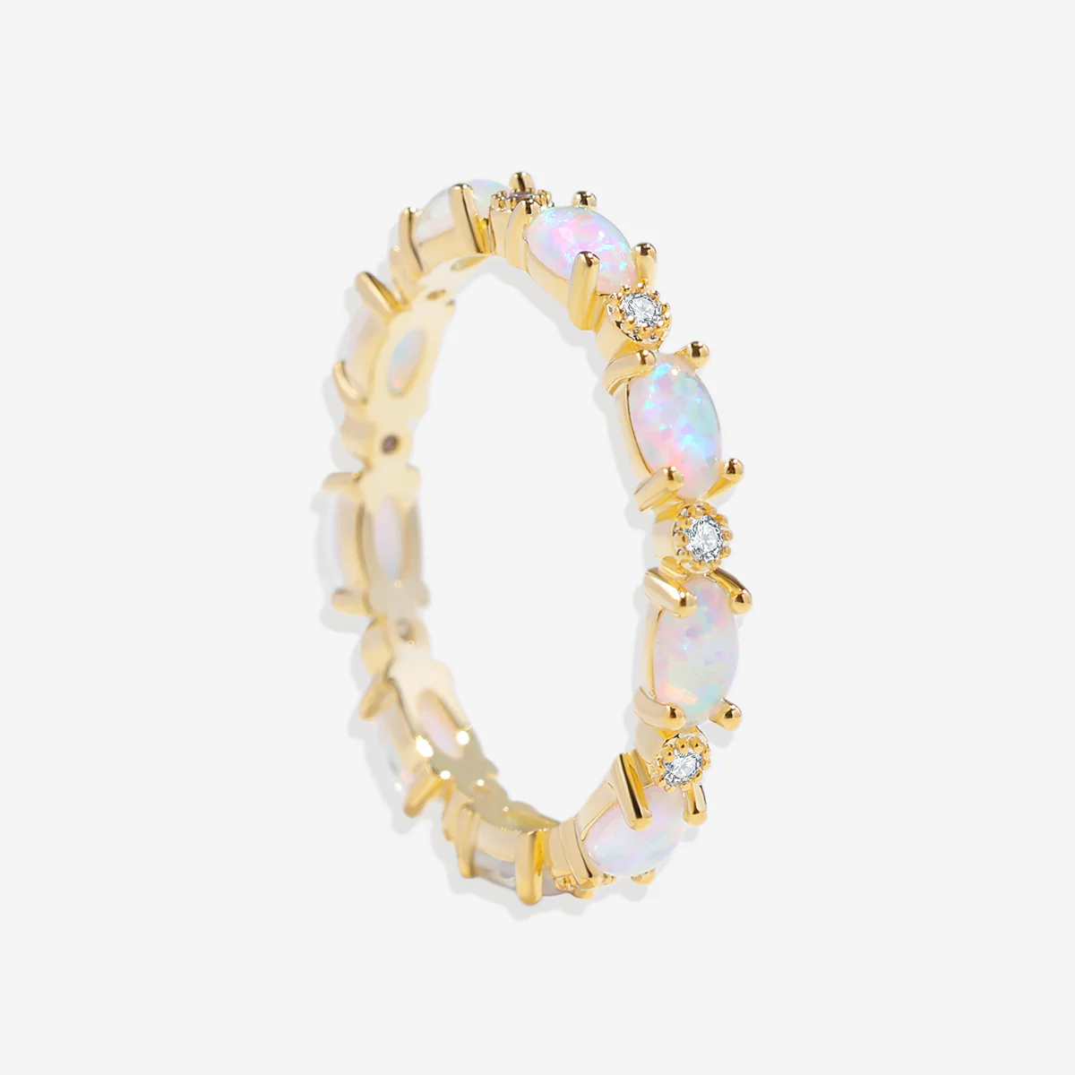 Eternity Fire Opal Ring - Image 42