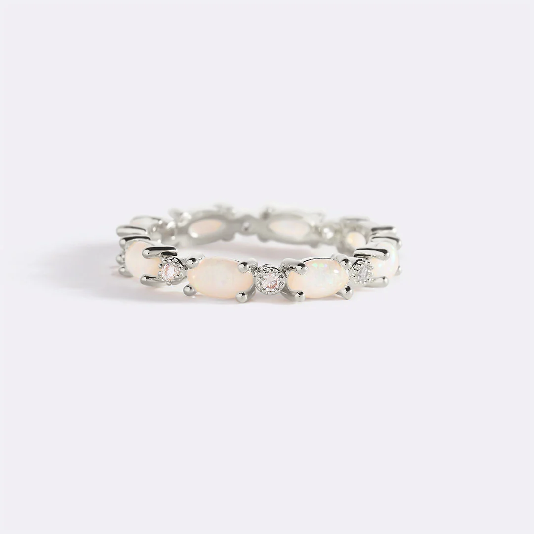 Eternity Fire Opal Ring - Image 9