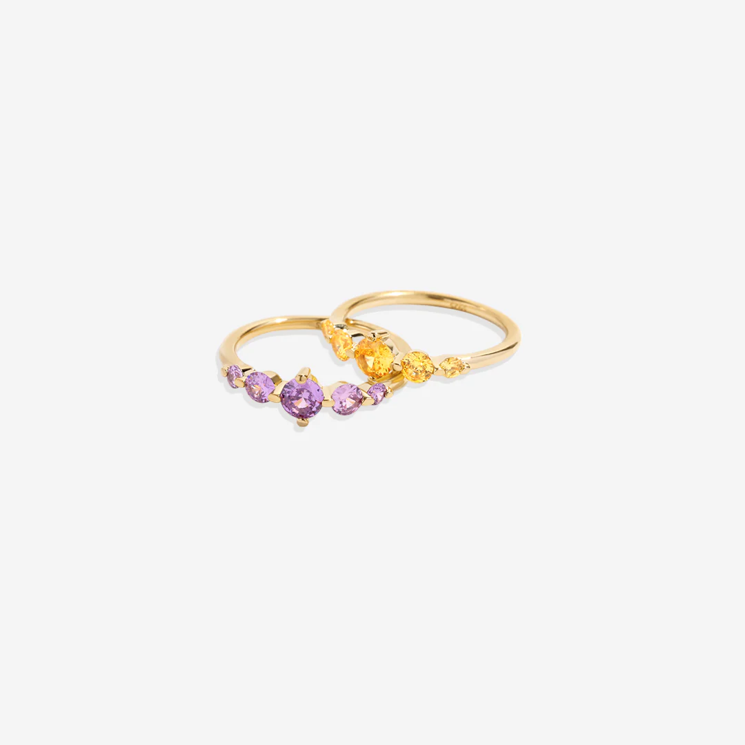 Five Stone Statement Birthstone Ring - Image 19