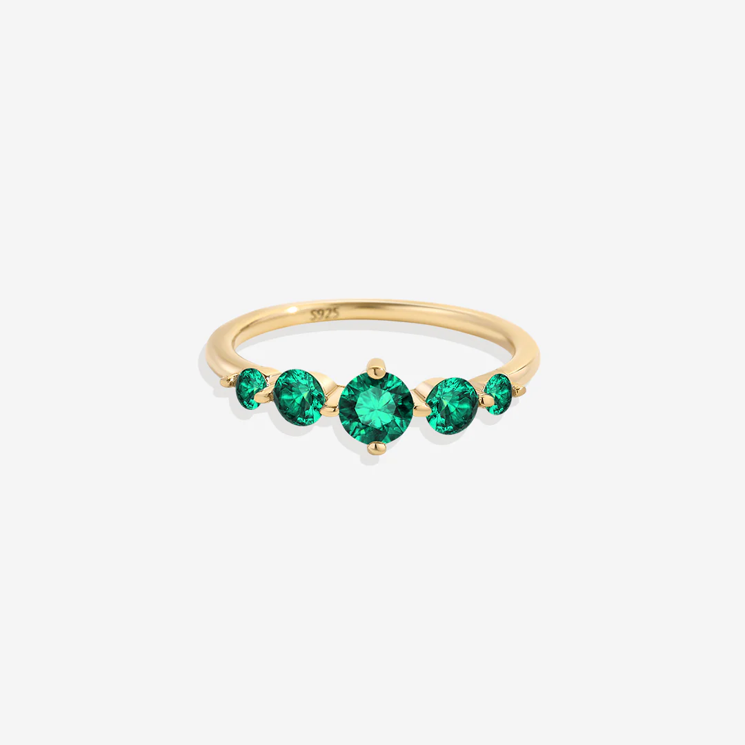 Five Stone Statement Birthstone Ring - Image 25