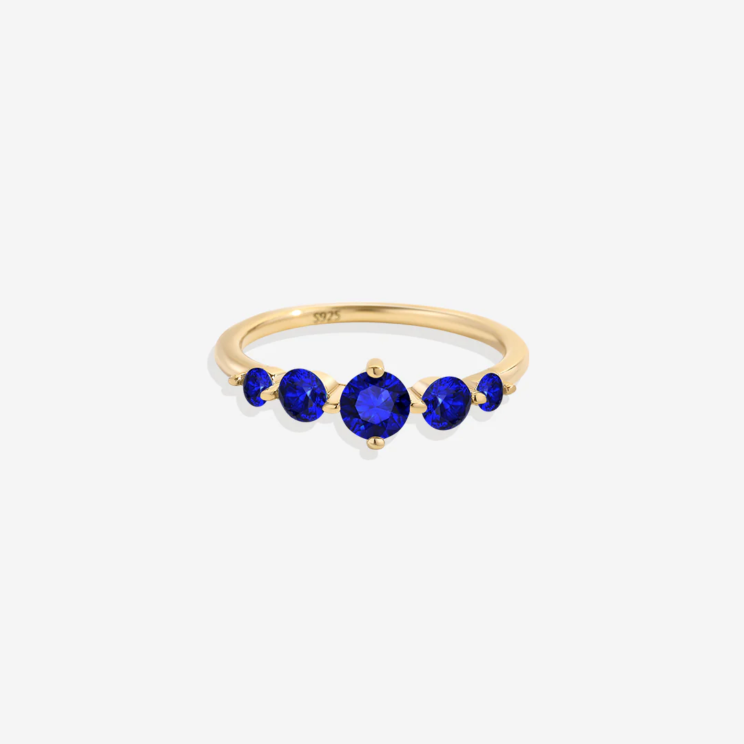 Five Stone Statement Birthstone Ring - Image 29