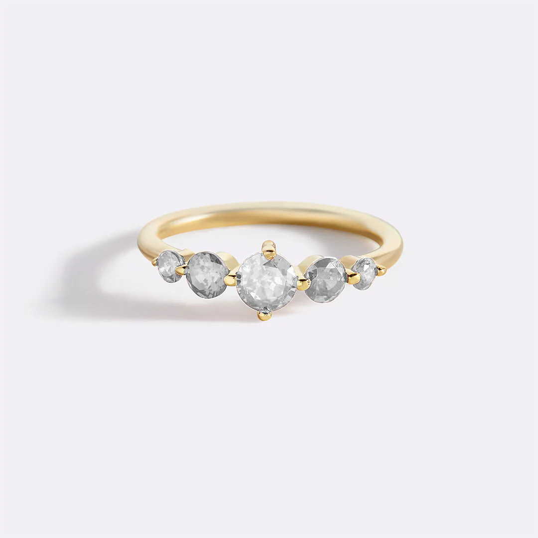 Five Stone Statement Birthstone Ring - Image 46