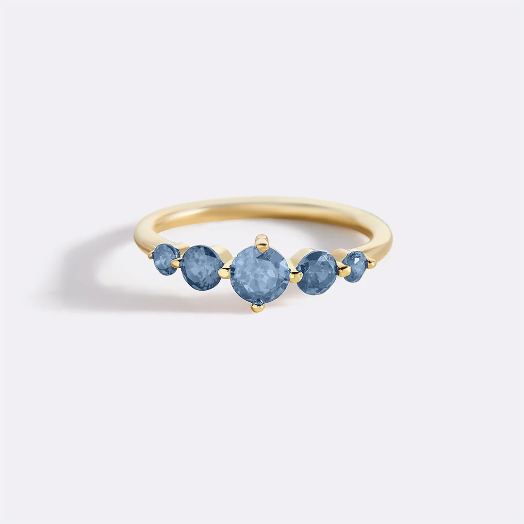 Five Stone Statement Birthstone Ring - Image 60