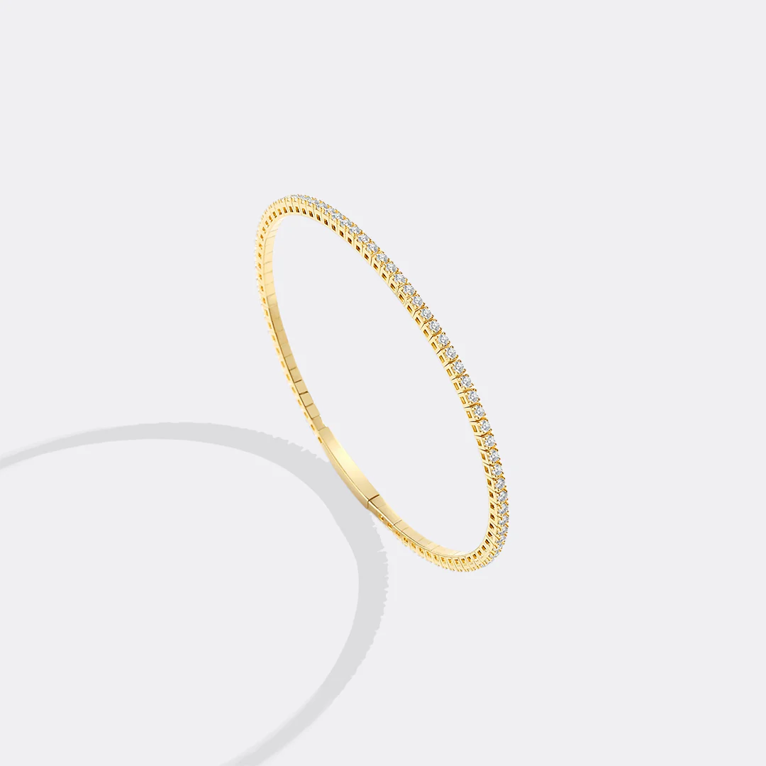 Flexible Diamond Tennis Bracelet - Image 7