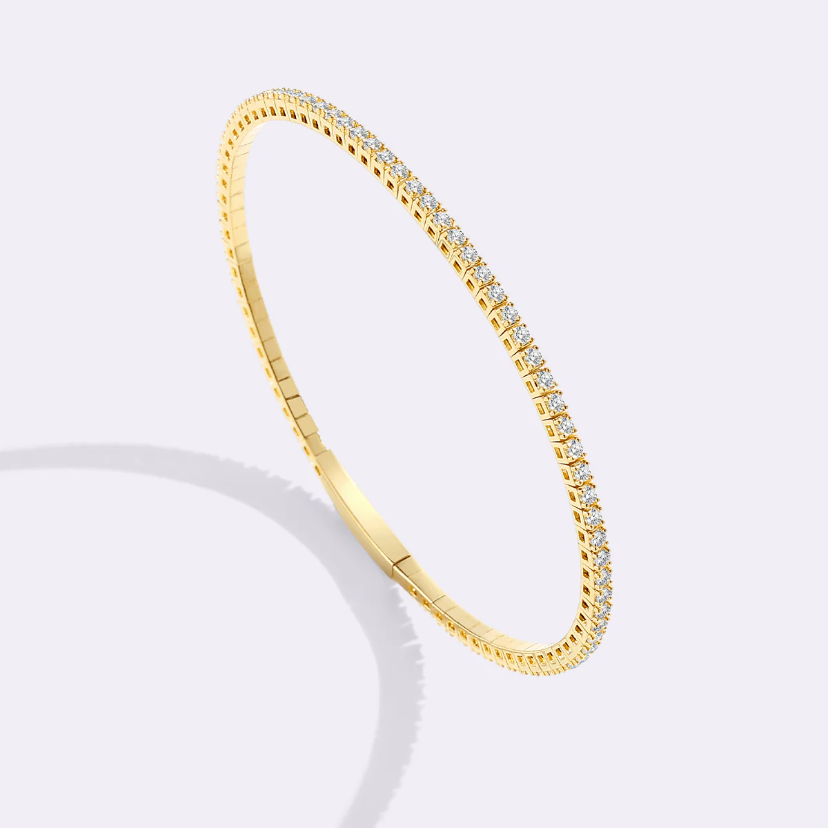 Flexible Diamond Tennis Bracelet - Image 9
