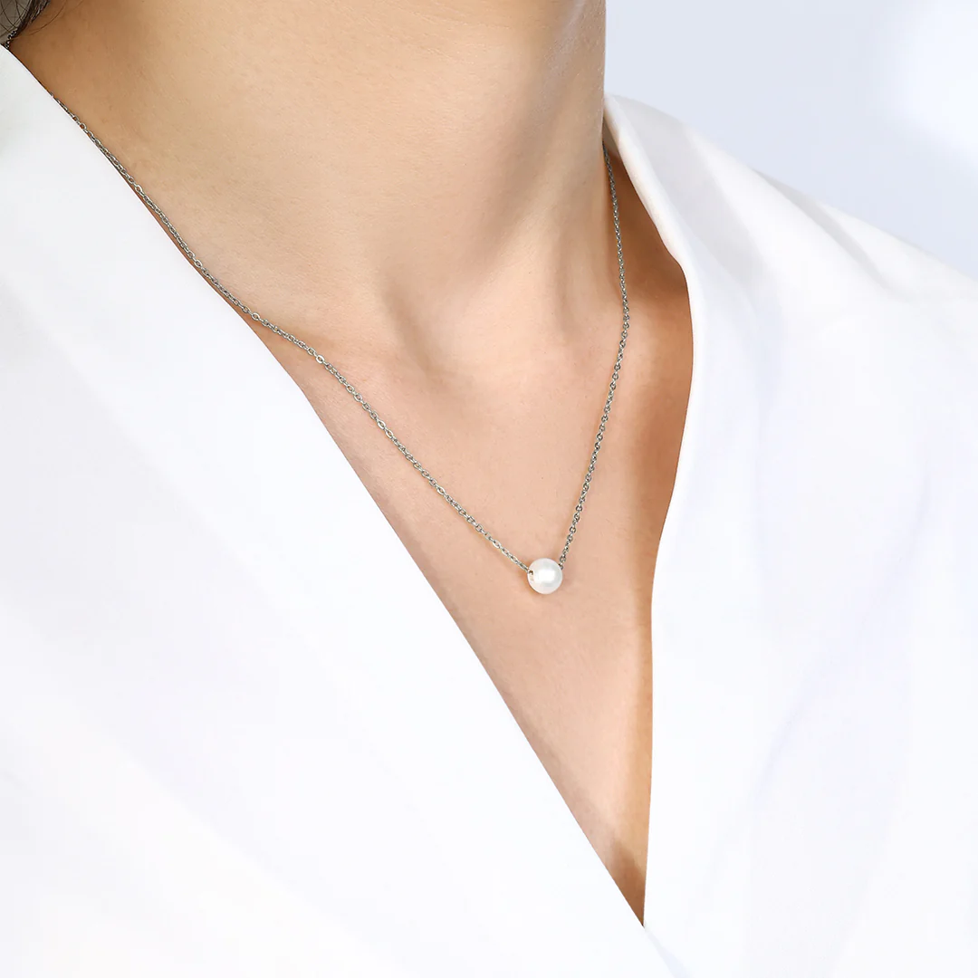 Floating Pearl Necklace - Image 13