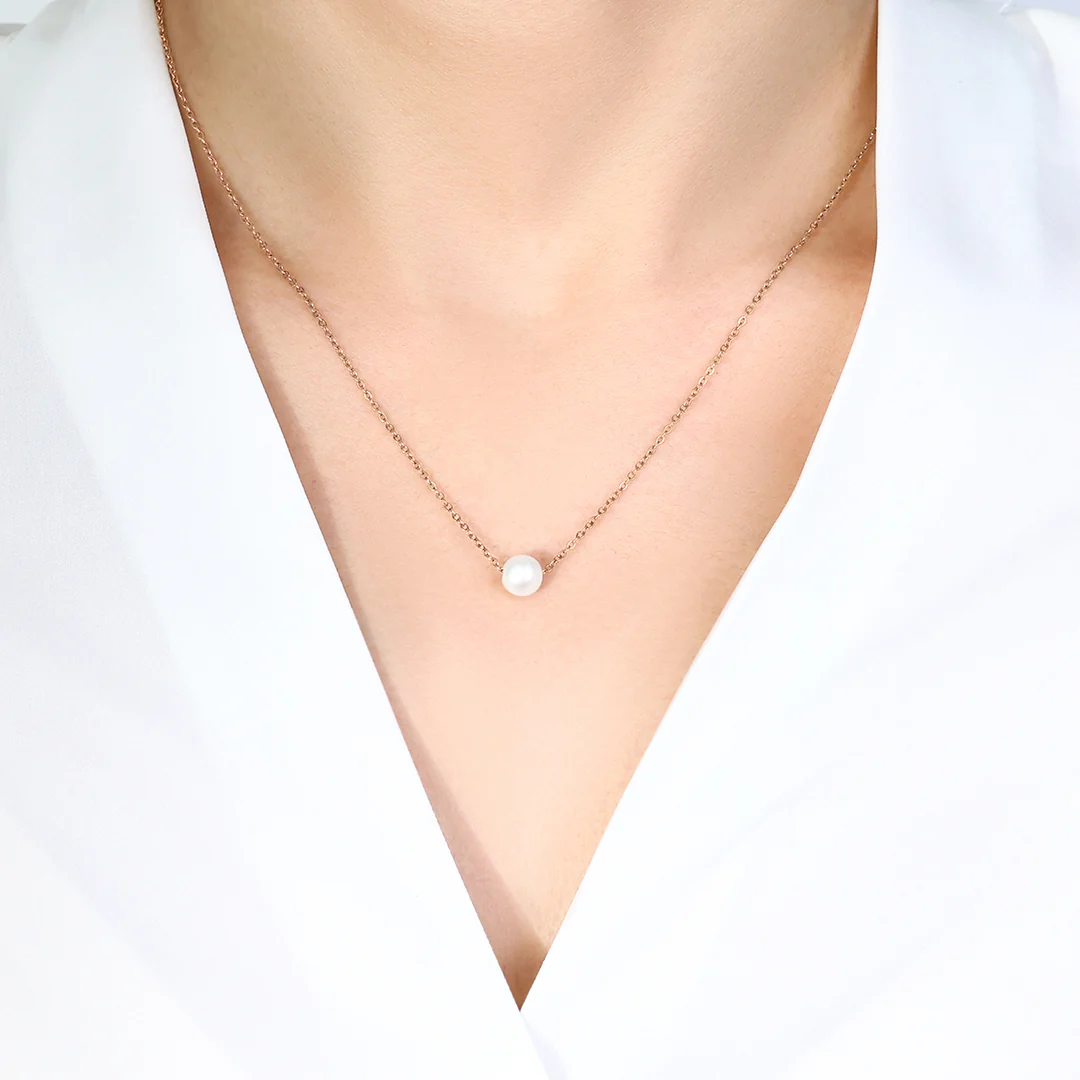 Floating Pearl Necklace - Image 9