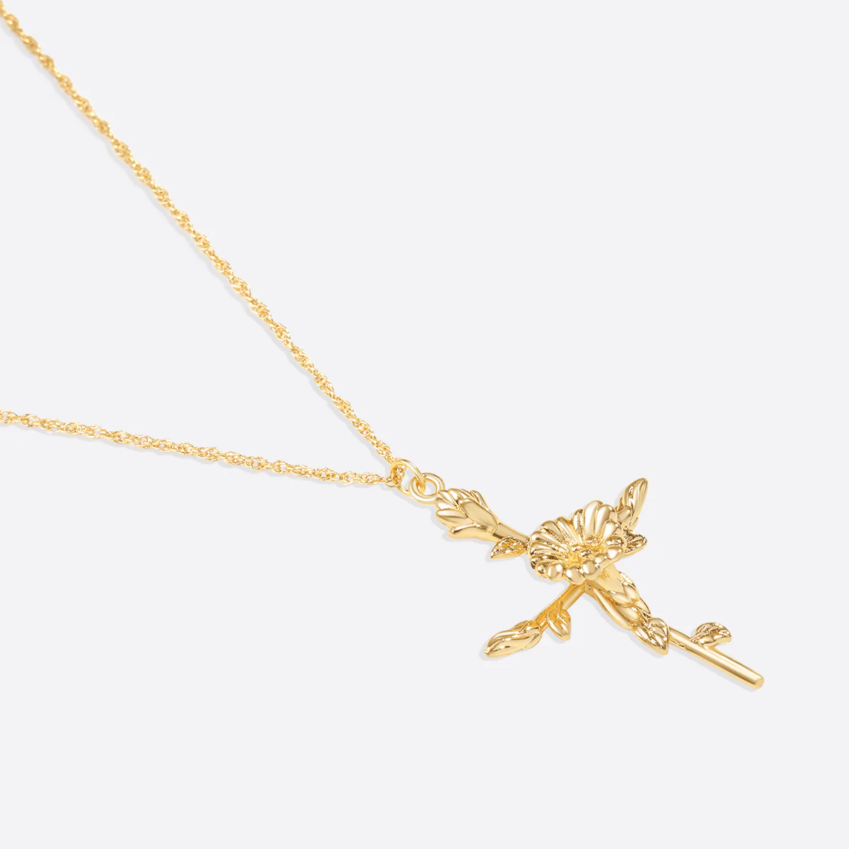 Floral Cross Pendant Necklace - Image 28