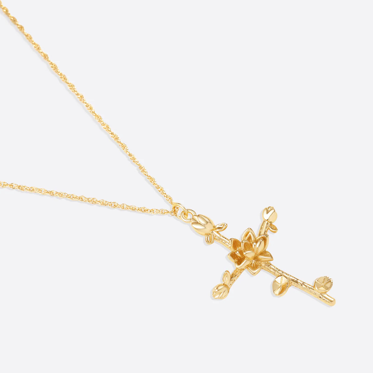 Floral Cross Pendant Necklace - Image 32